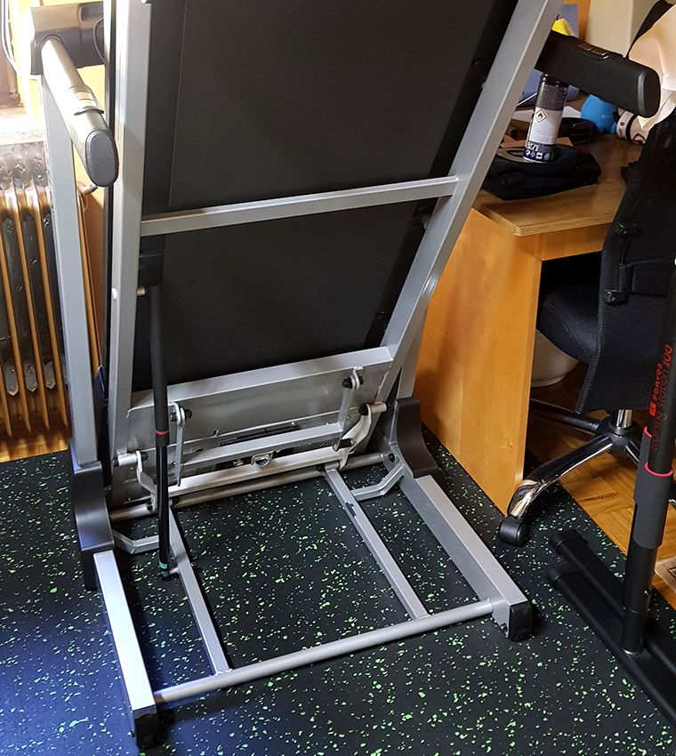 Kettler Run 1 Treadmill - Folded Up