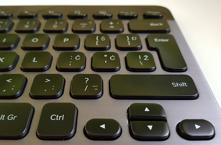 Logitech K810 - right keys