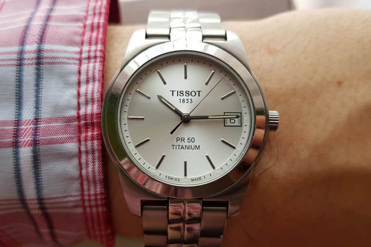 Tissot pr100 titanium discount review