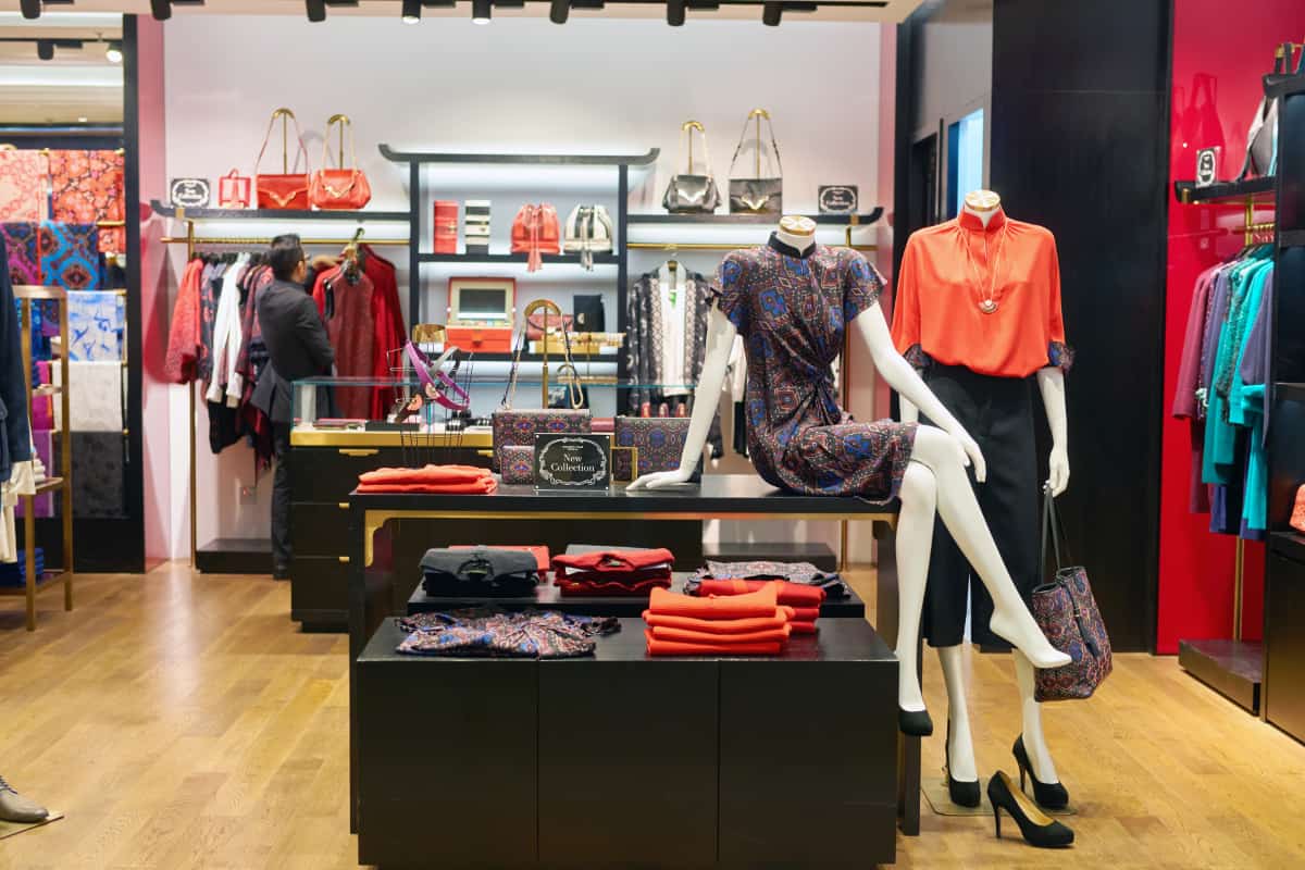 Luxury clothing store