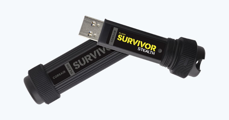 pair of black usb flash drives