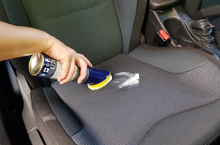 Cleaning a car seat