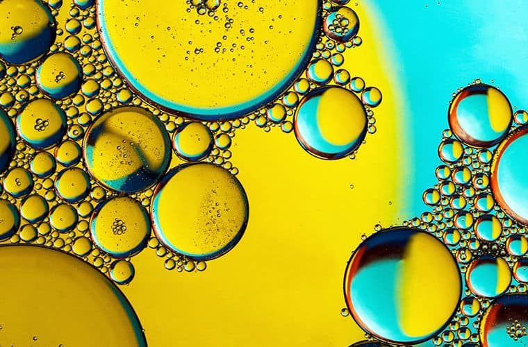 oil on top of water - abstract