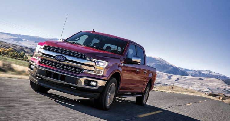 2020 ford f-150 in red