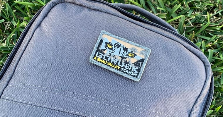 Goruck backpack on lawn