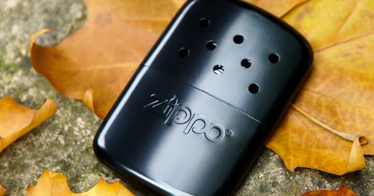 Black Zippo hand warmer