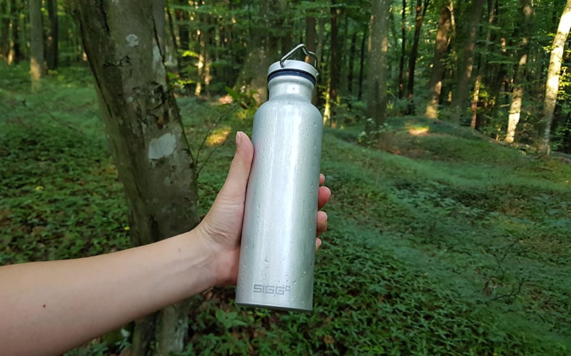 SIGG Original Alu Bottle - in woods - feature image