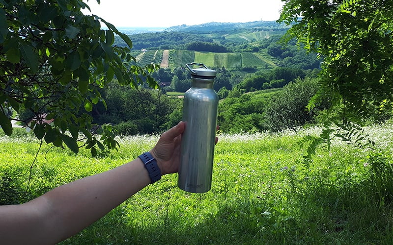 SIGG Original Alu Bottle - on a hike
