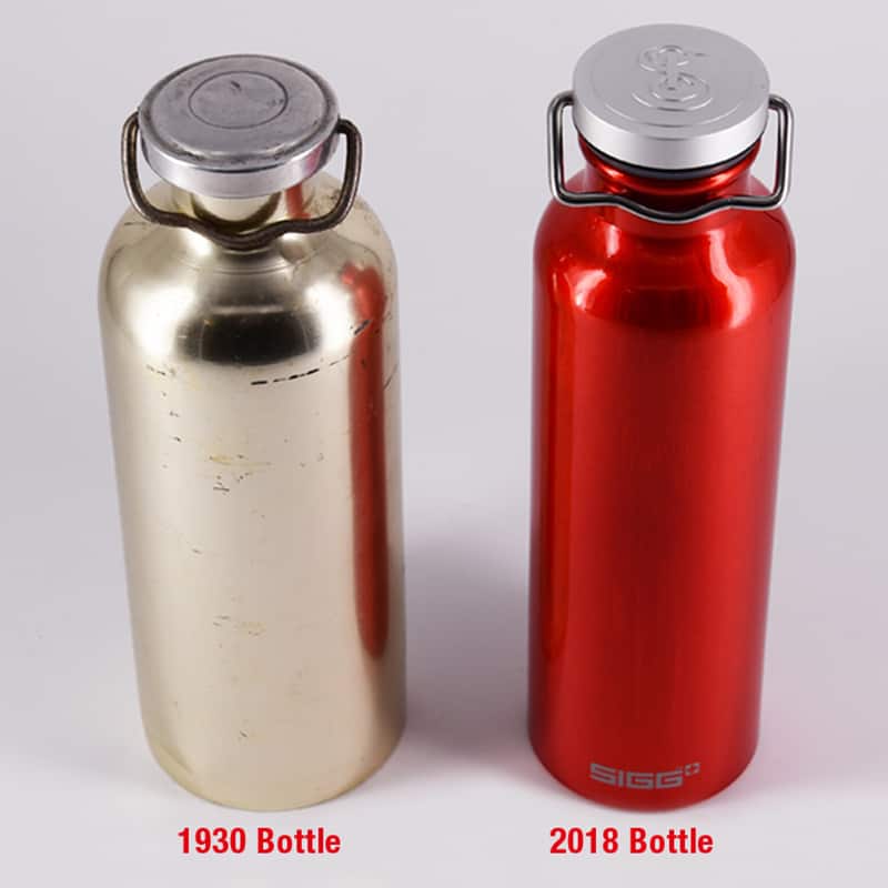 old vs new sigg aluminum water bottle