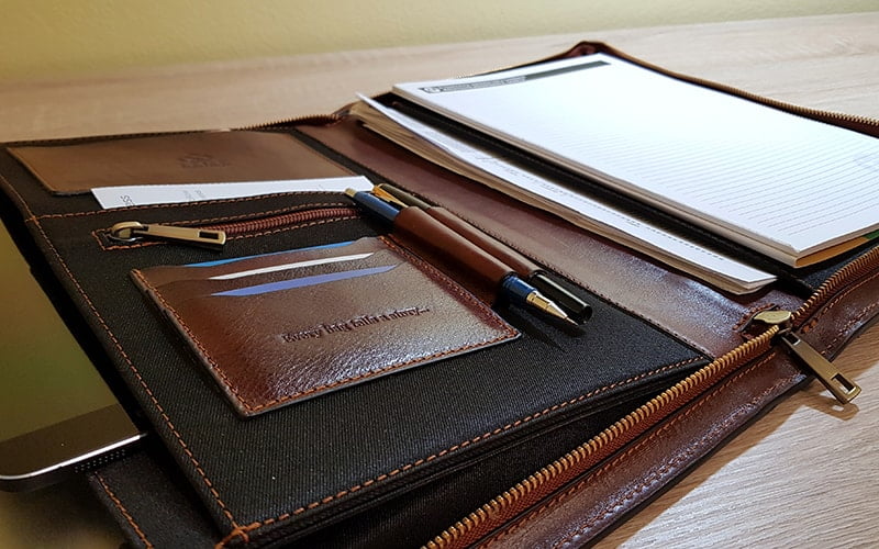 Time Resistance Leather Portfolio Candide 3