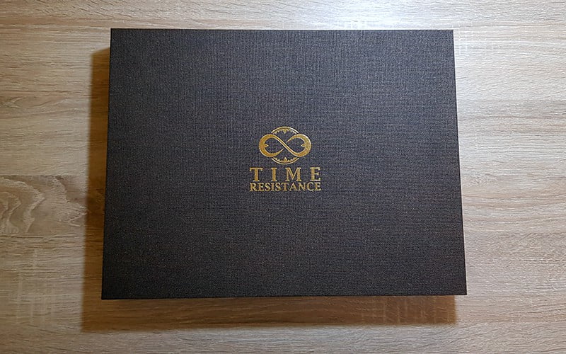 Time Resistance Leather Portfolio Candide - box