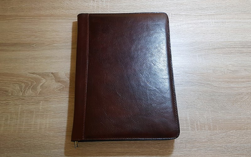 Time Resistance Leather Portfolio Candide - front