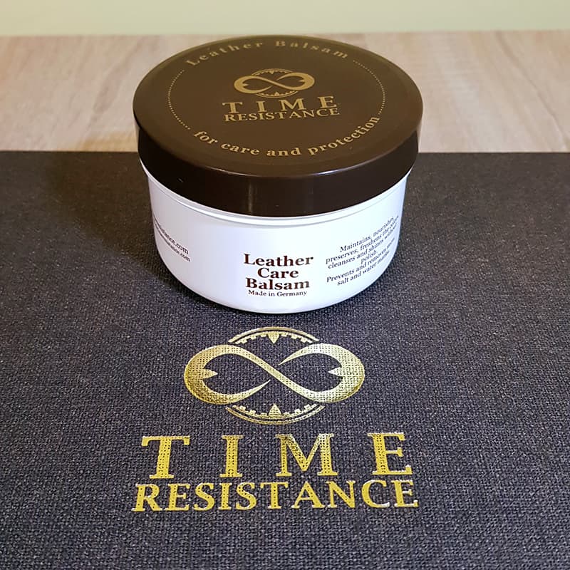 Time Resistance Leather Portfolio Candide - leather balsam