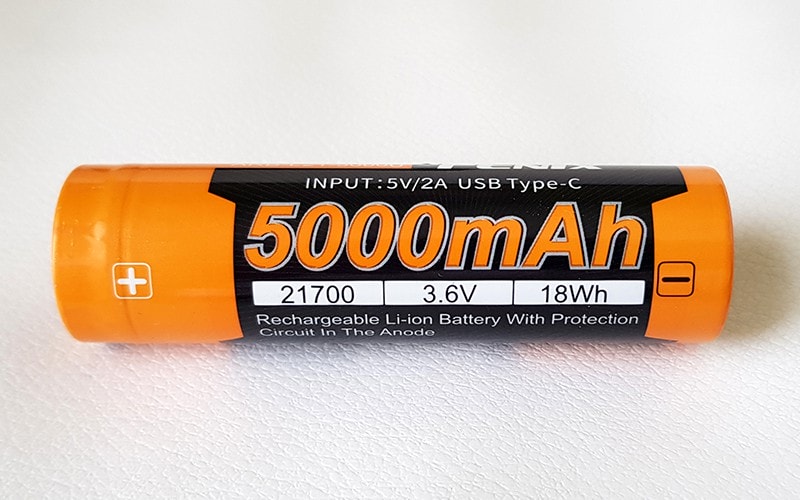 500mAh rechargeable flashlight battery