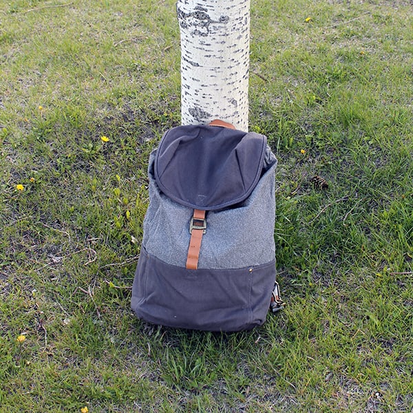 Loctote Cinch Pack - against tree