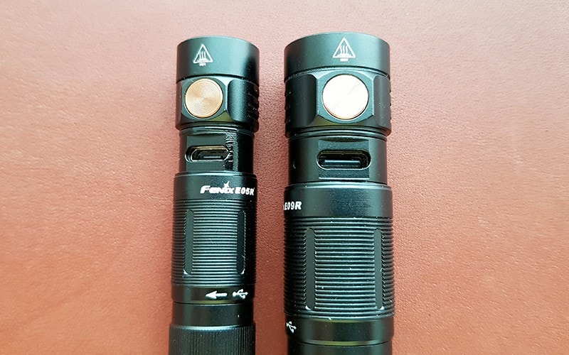 Fenix E05R and E09R - side by side 2