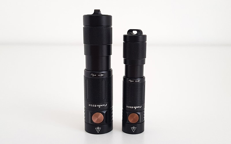 Fenix E05R and E09R - side by side