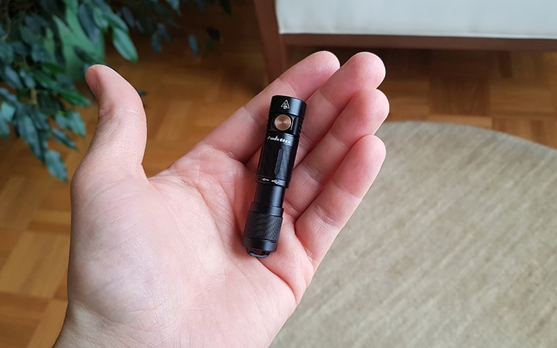Fenix E05R in my hand