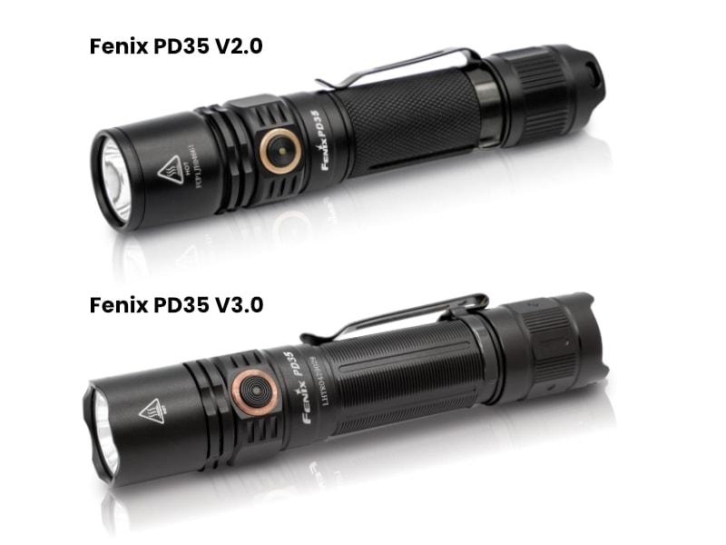Fenix PD35 V2 and V3