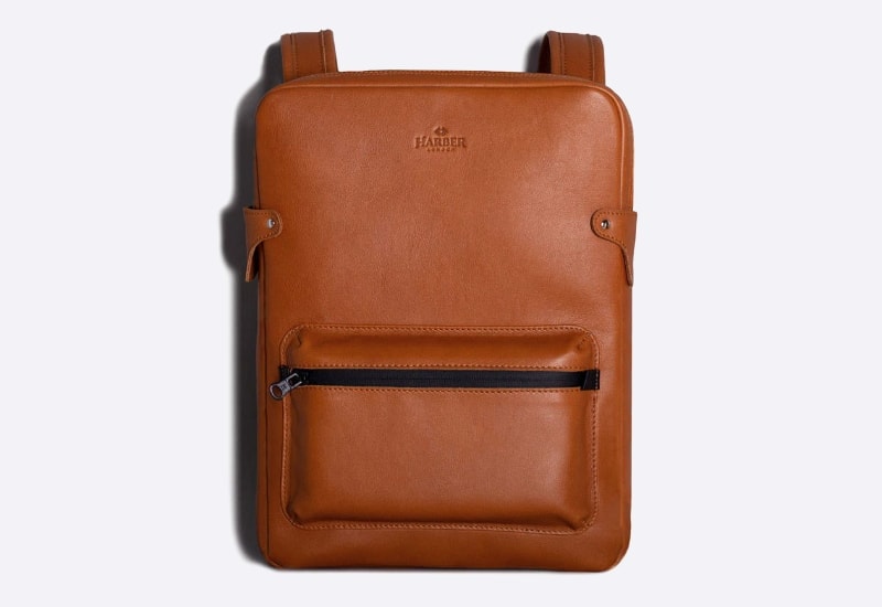 harber london leather backpack