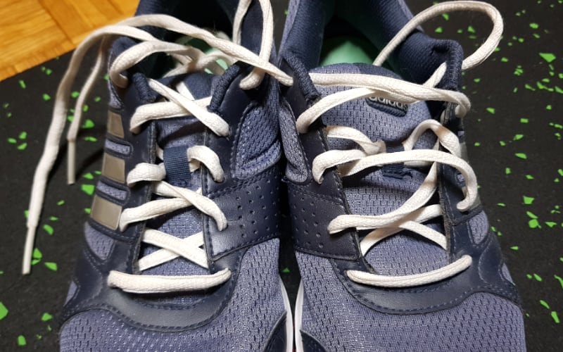 shoes with white shoelaces