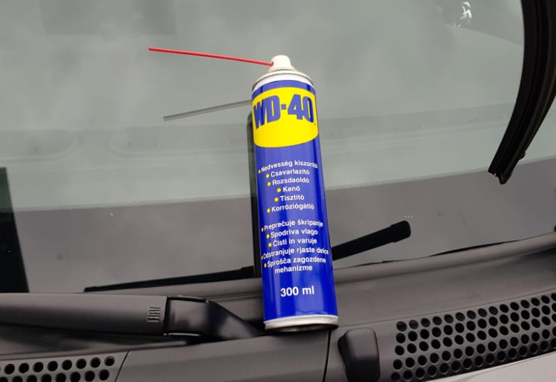 wd40 on windshield