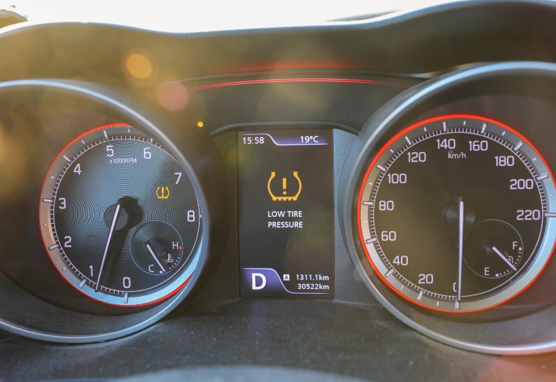low tire pressure warning