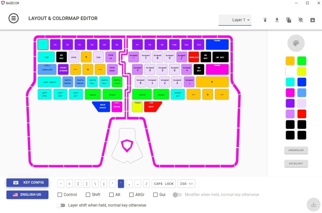 bazecor software layer 1_1