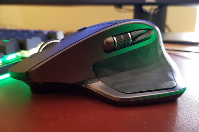 Logitech MX Master Business on a leather mousepad