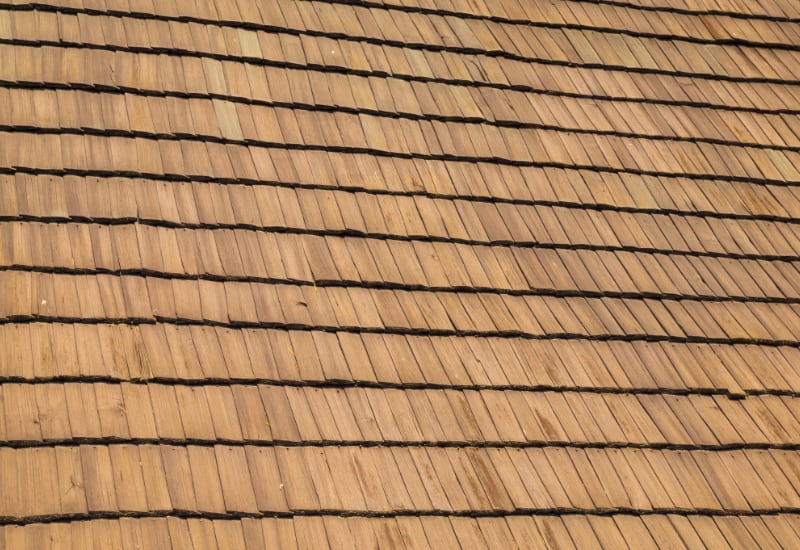 wooden shingles