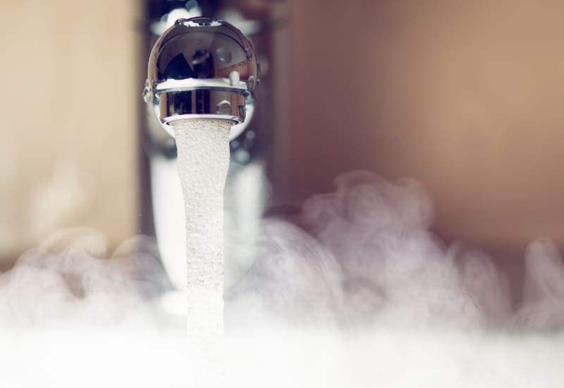 hot water