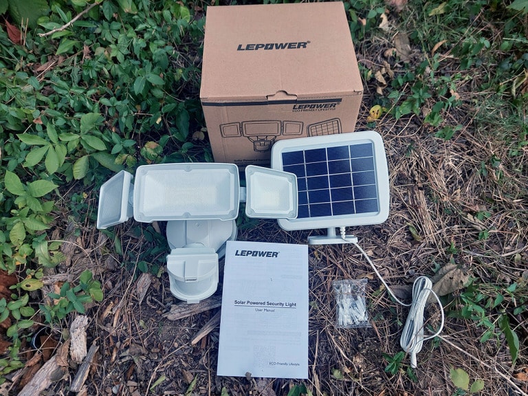 LEPOWER Light - Box and Contents Laid Out