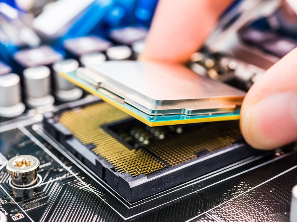 Placing CPU Chip onto Motherboard