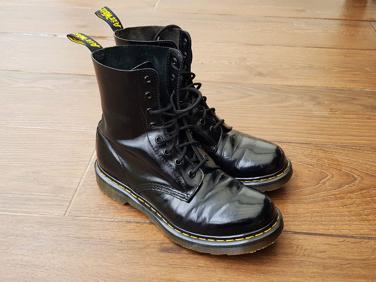 Patent croc doc martens hot sale