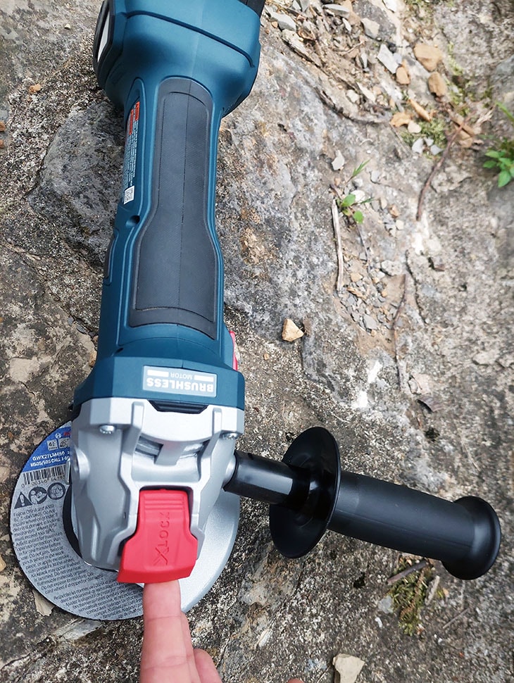 Bosch 18V X-LOCK Angle Grinder 08