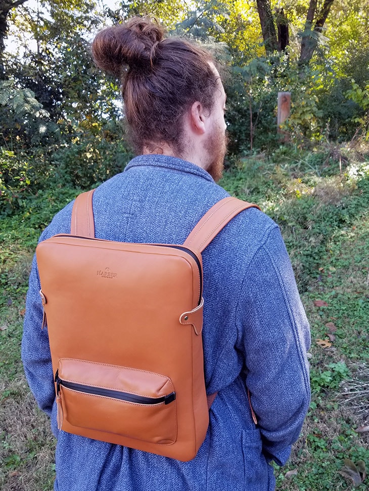 Harber London Slim Laptop Backpack-2