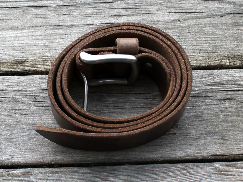 Popov Leather Natural Leather Belt 01