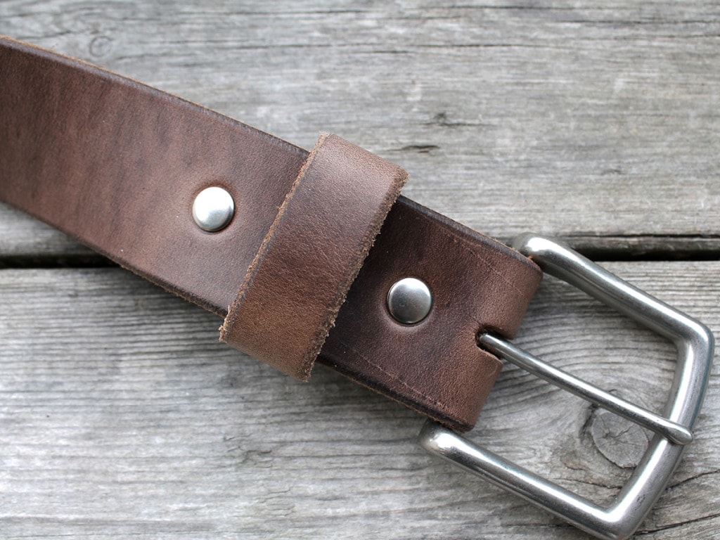 Popov Leather Natural Leather Belt 04