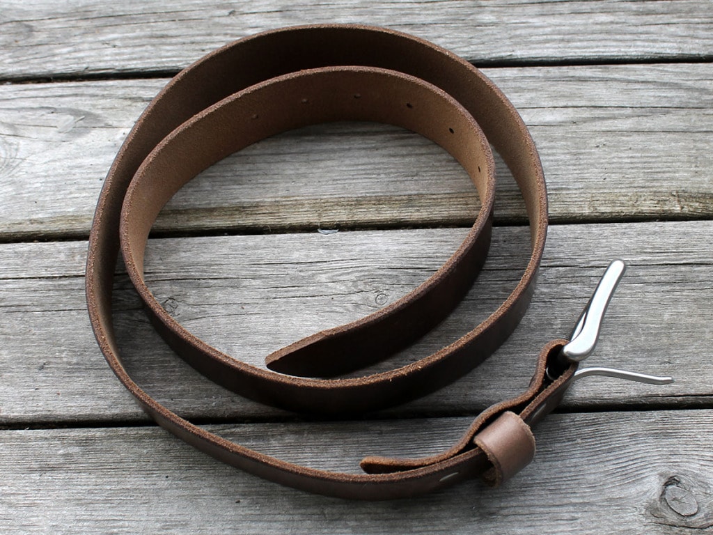 Popov Leather Natural Leather Belt 05