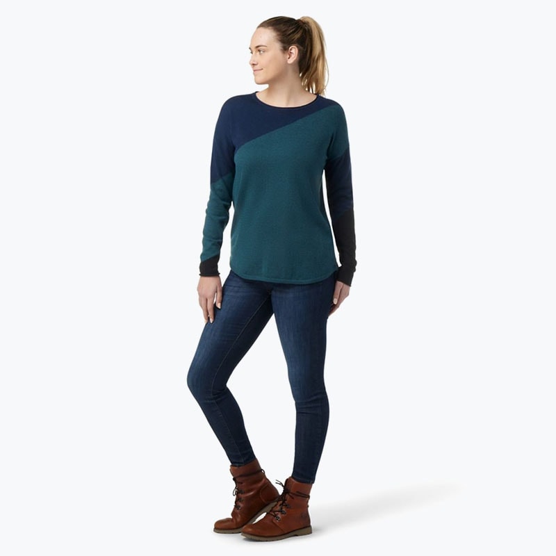 Smartwool Shadow Pine Colorblock Crew Sweater