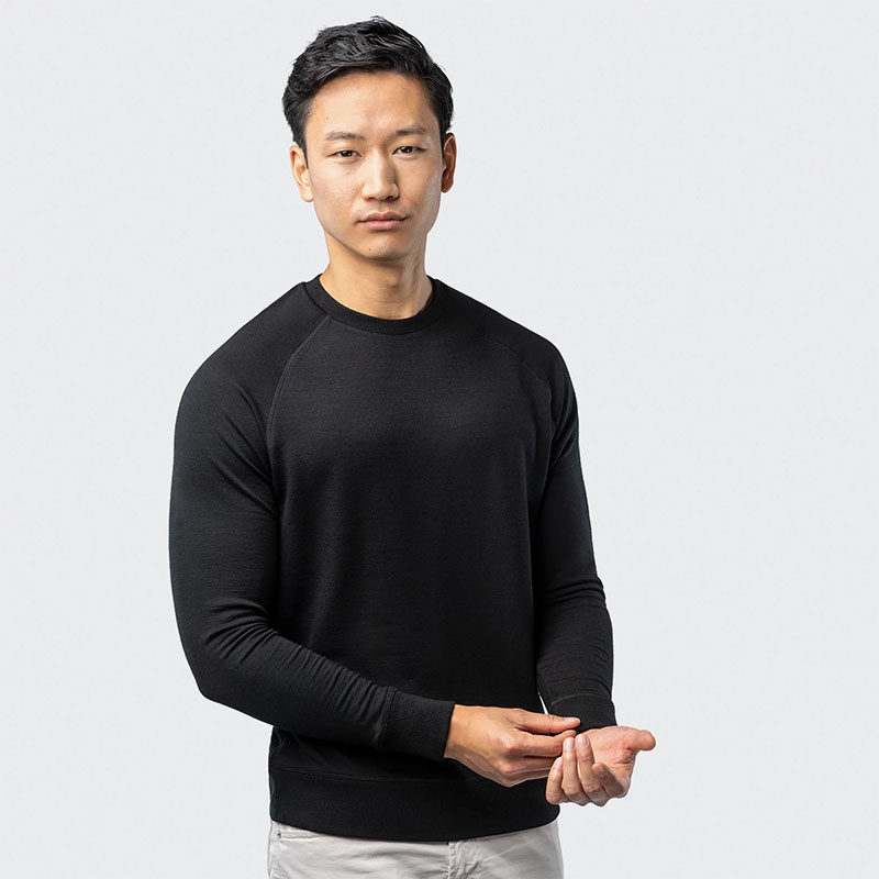 Unbound Merino Raglan Crew Sweatshirt