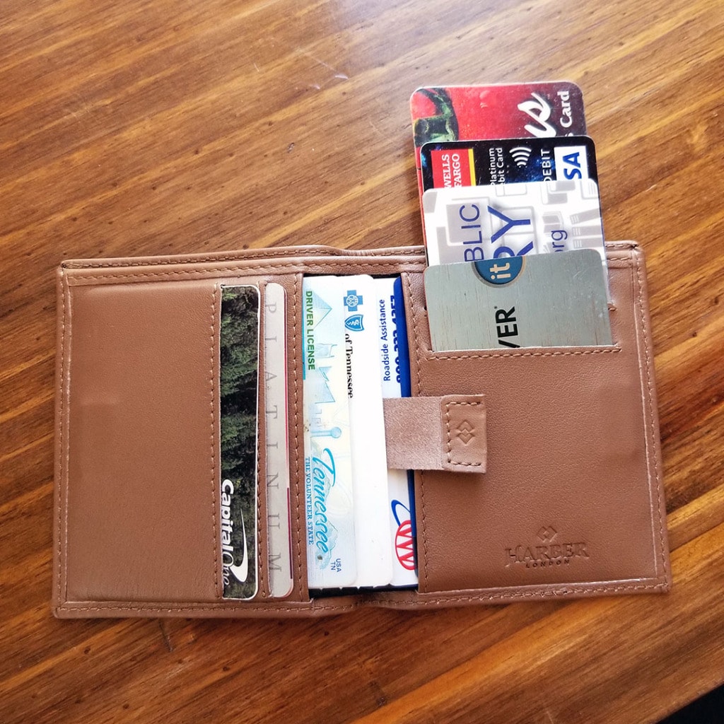 Harber London Leather Bifold Wallet with RFID Protection