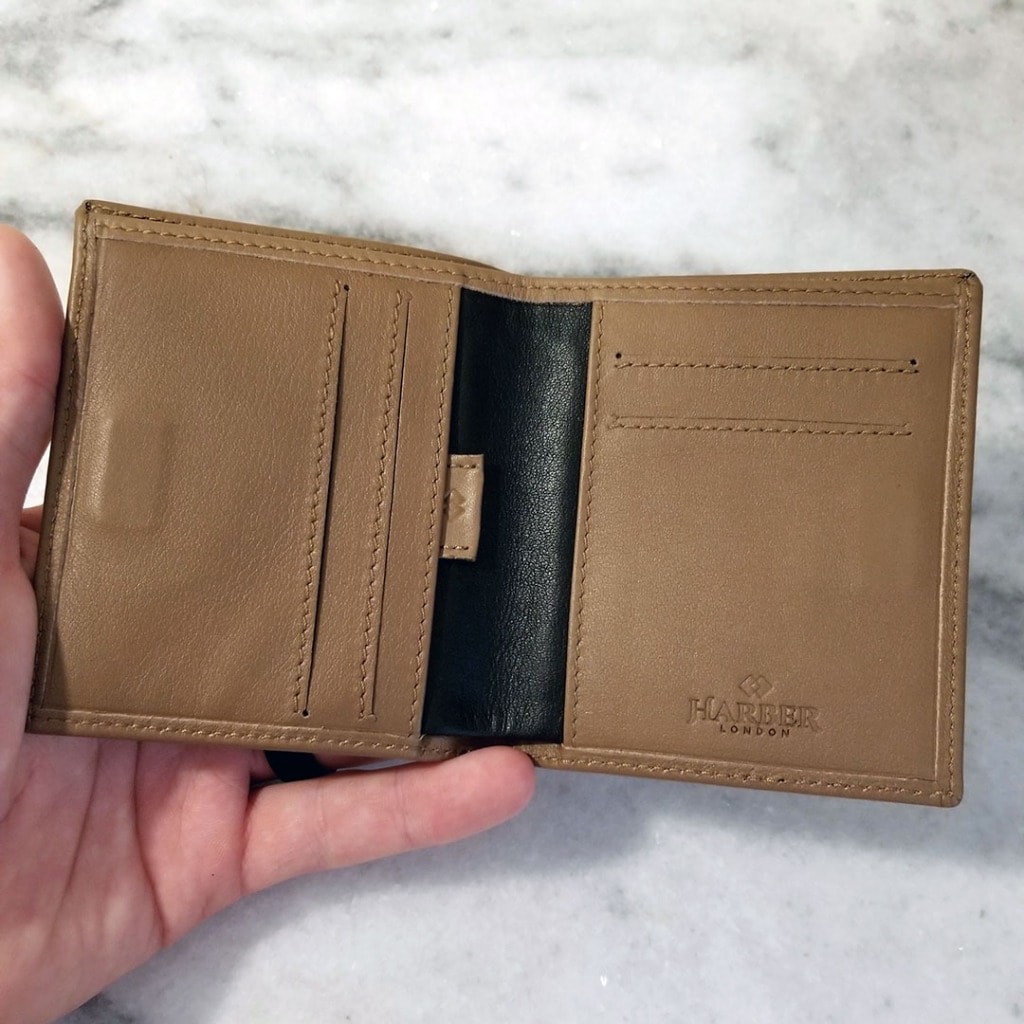 Harber London Leather Zip Coin Wallet