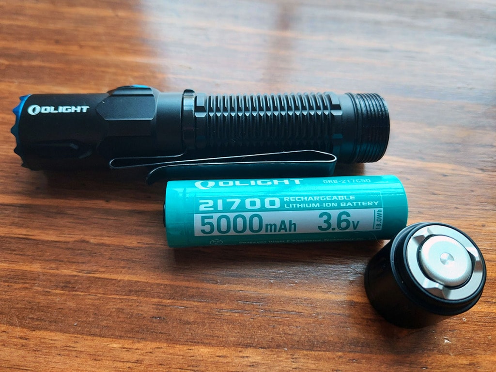 olight warrior 3 battery