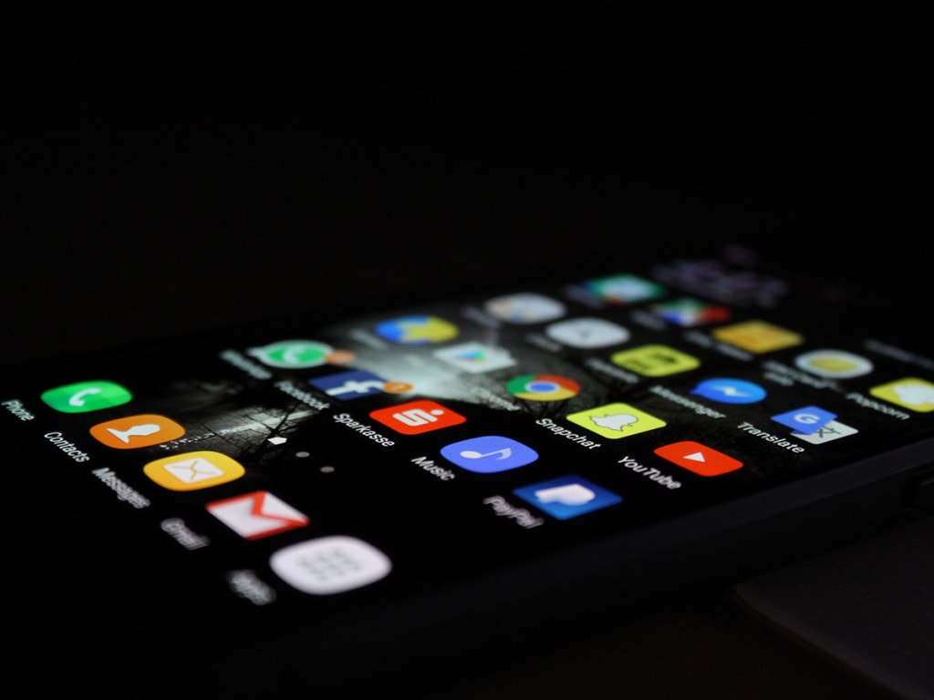 Apps list on Android phone