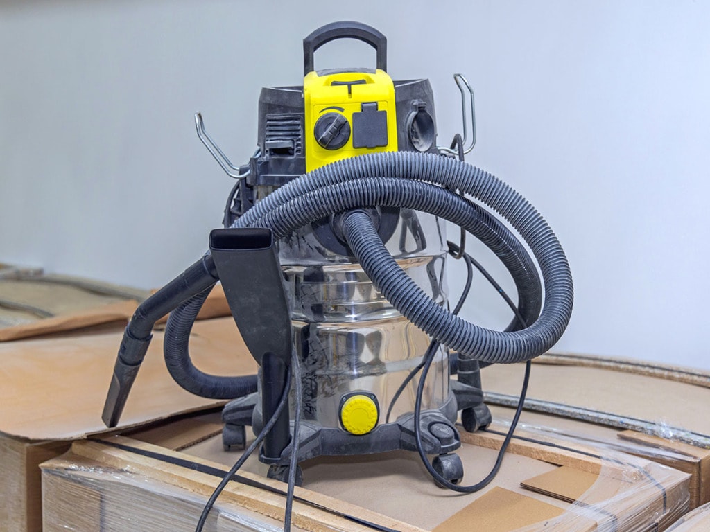 Dusty shop vac