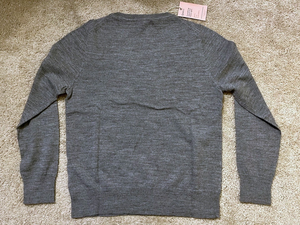 Review: Quince Australian Merino Wool V-Neck Sweater | Durability Matters